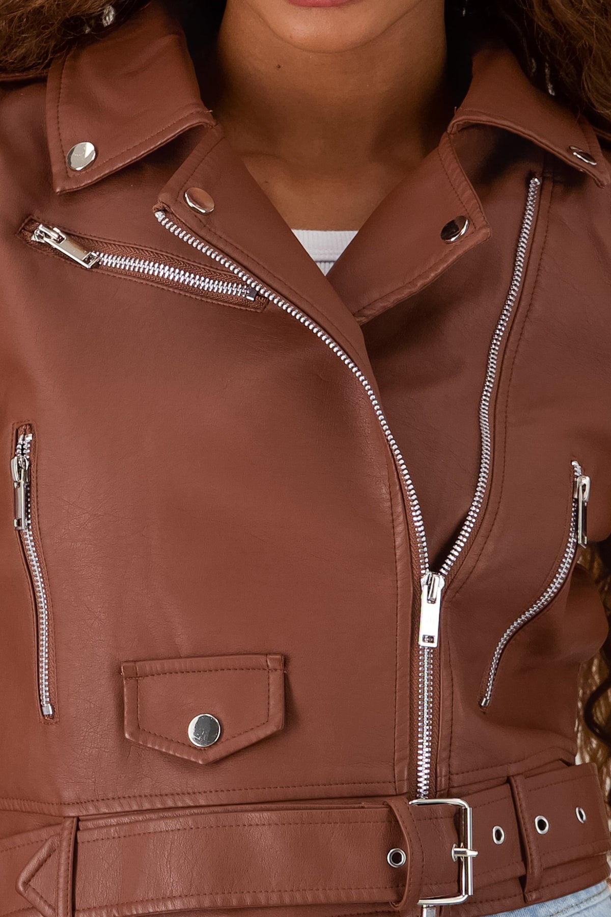 Biker Jacket with Zipper
