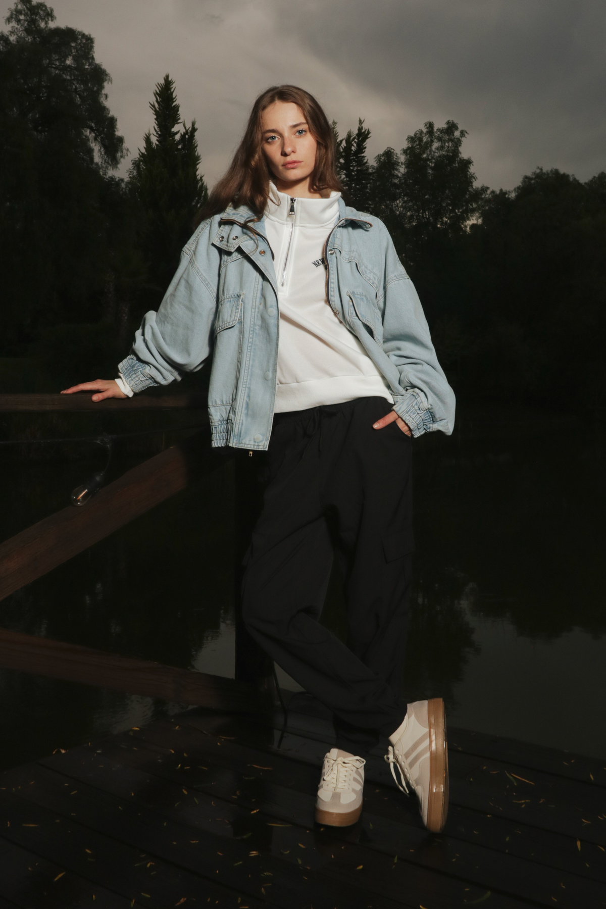 Solid Cargo Pants with Pockets