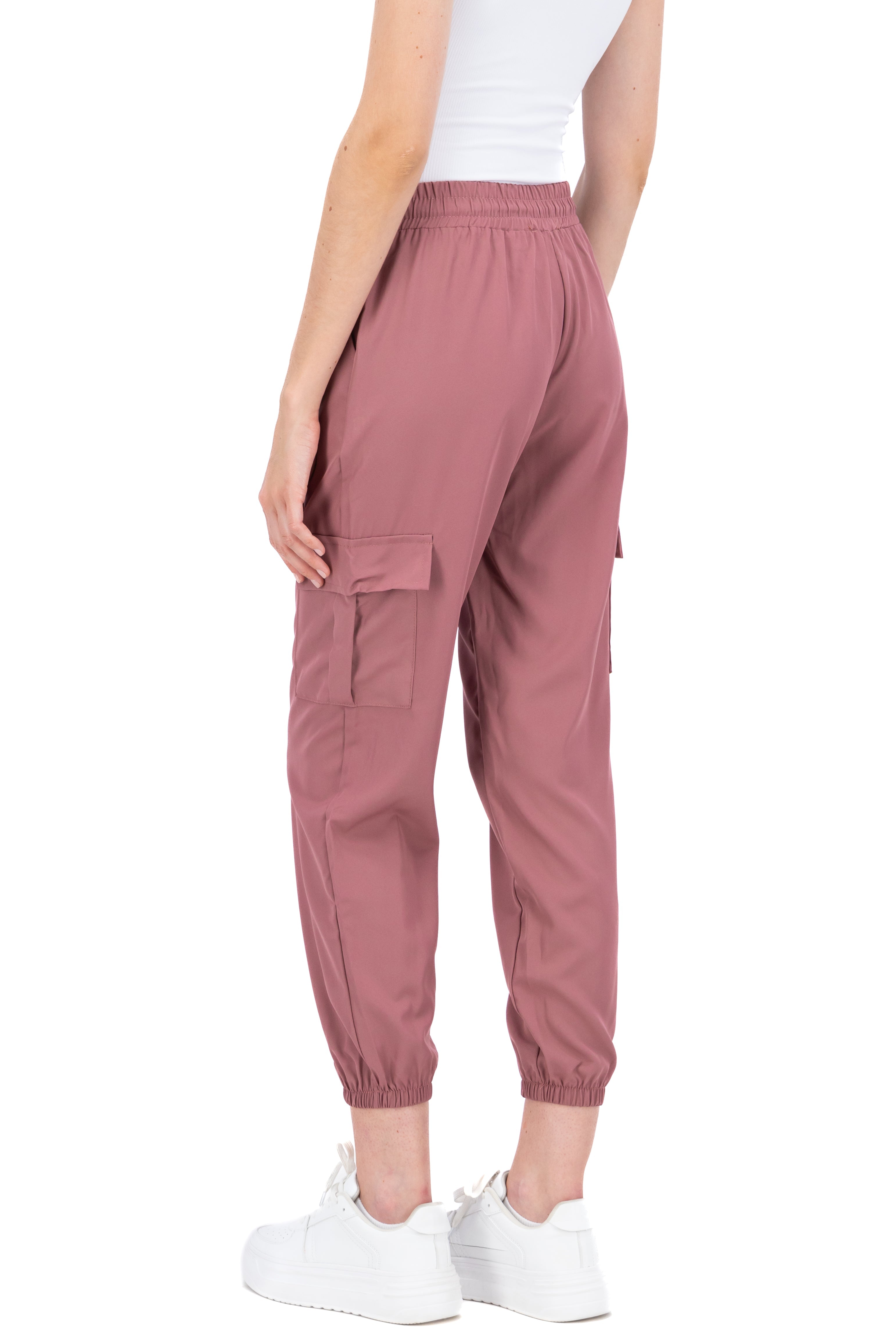 Solid Cargo Pants with Pockets