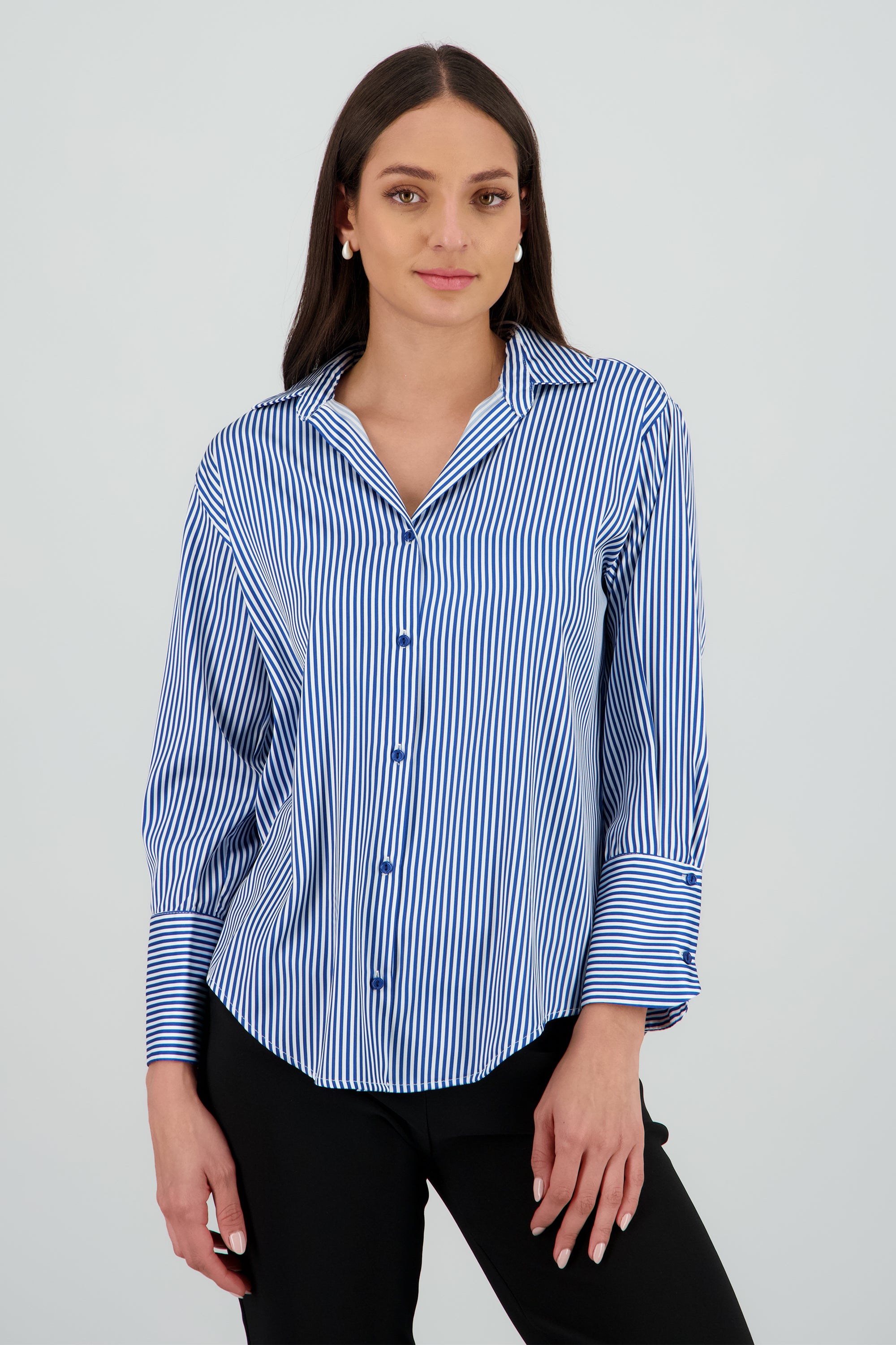 Candy Stripe Button Down Top
