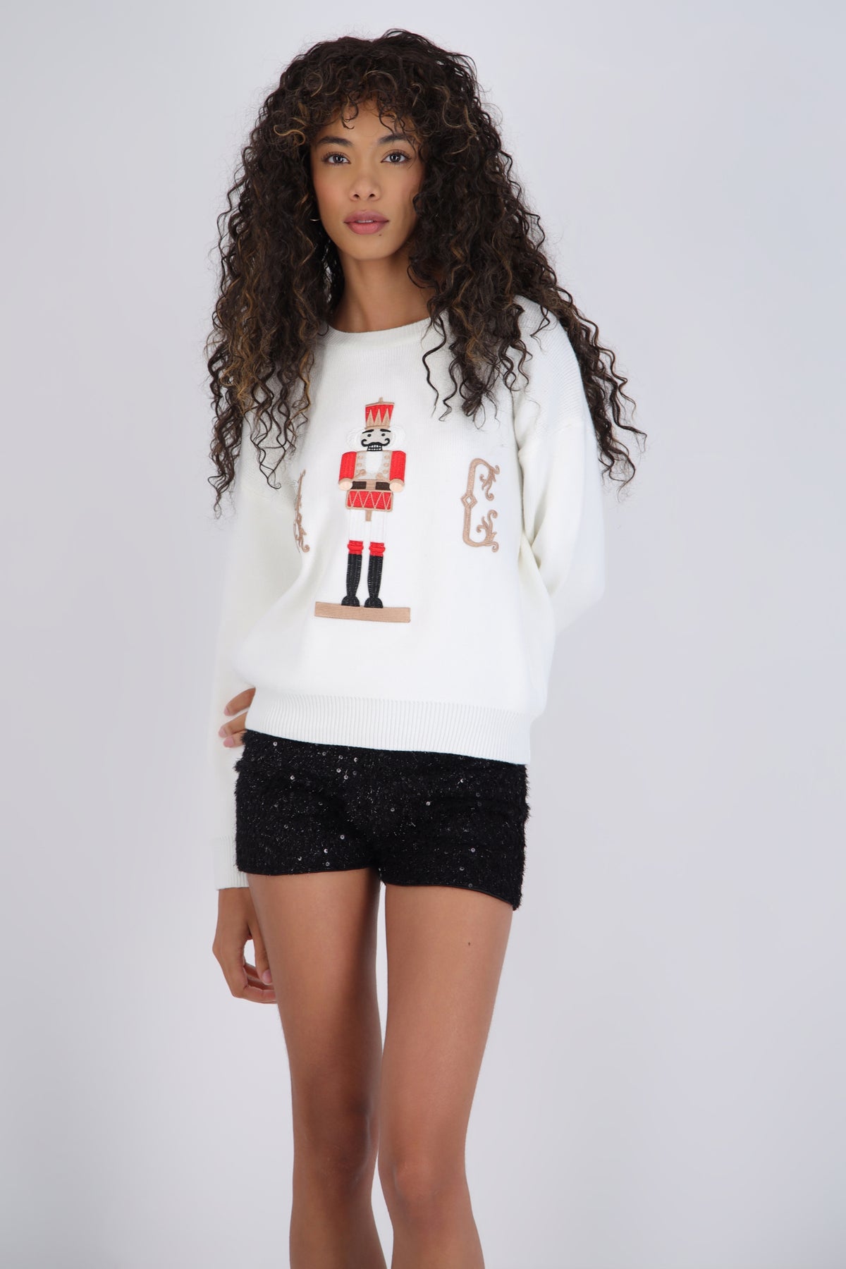 Solid Nutcracker Sweater