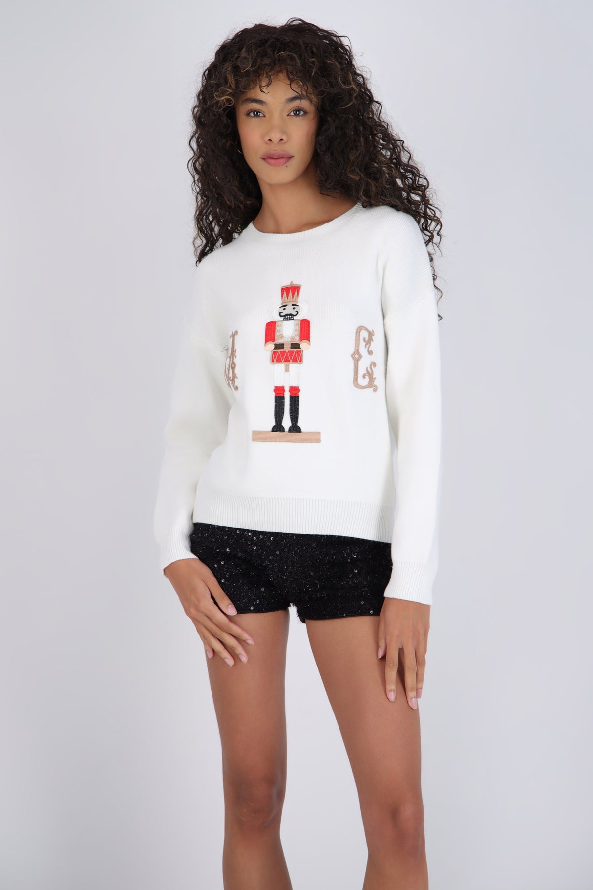 Solid Nutcracker Sweater