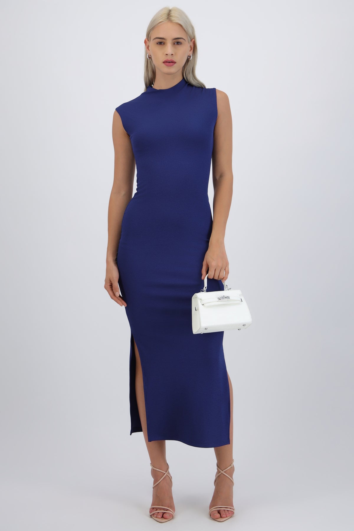 Maxi Dress Short Sleeve Side Slit