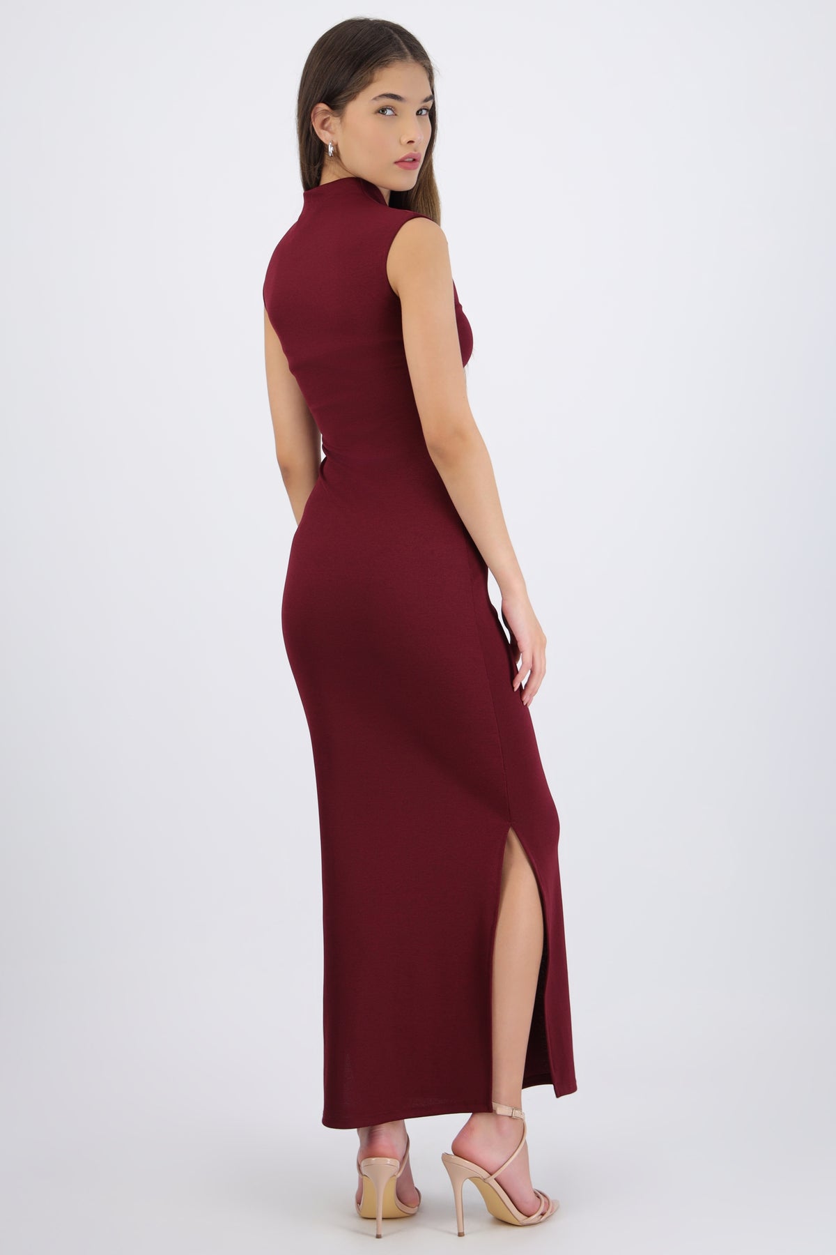 Maxi Dress Short Sleeve Side Slit