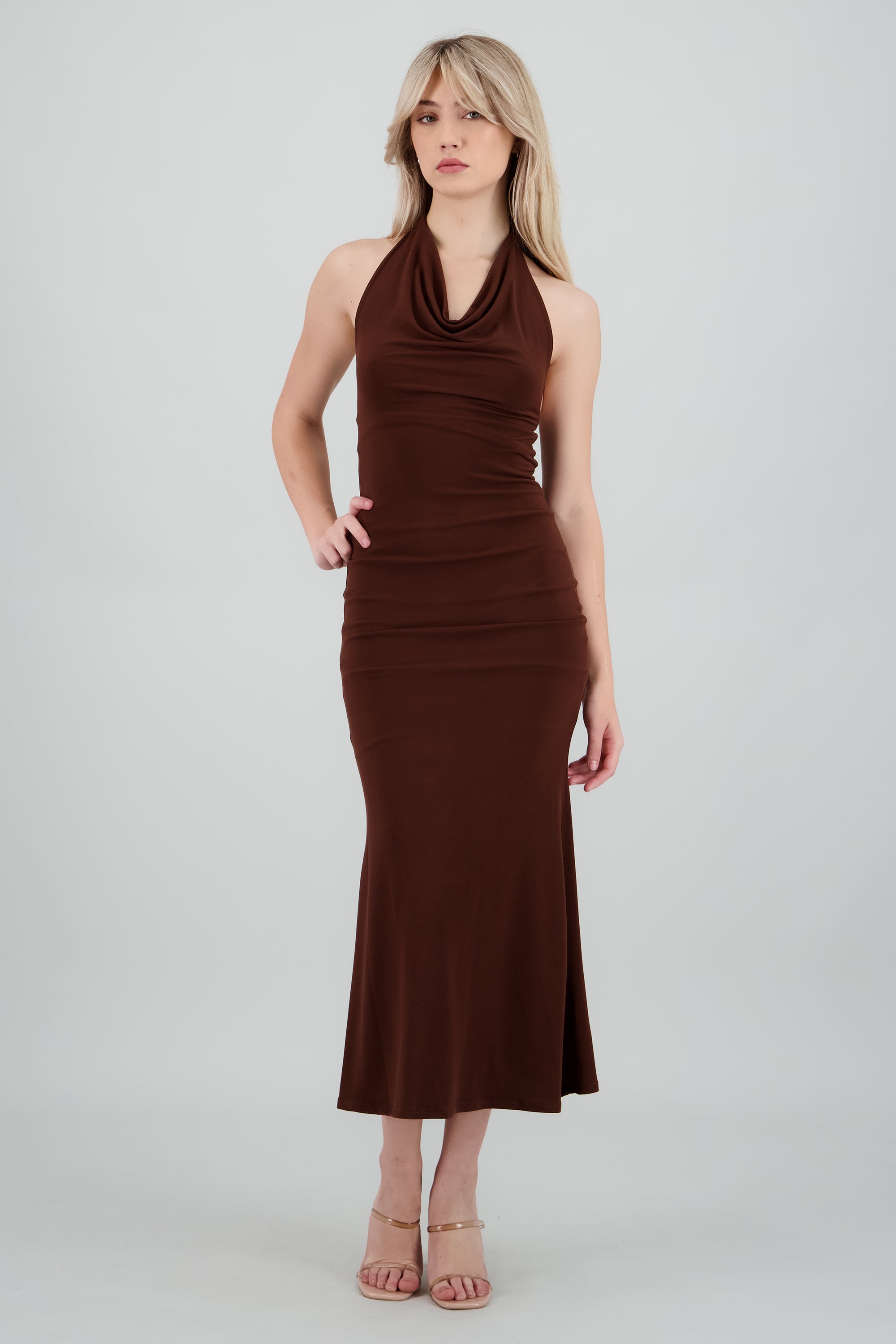 Maxi Halter Swing Dress - M Maxi Halter Swing Dress - M