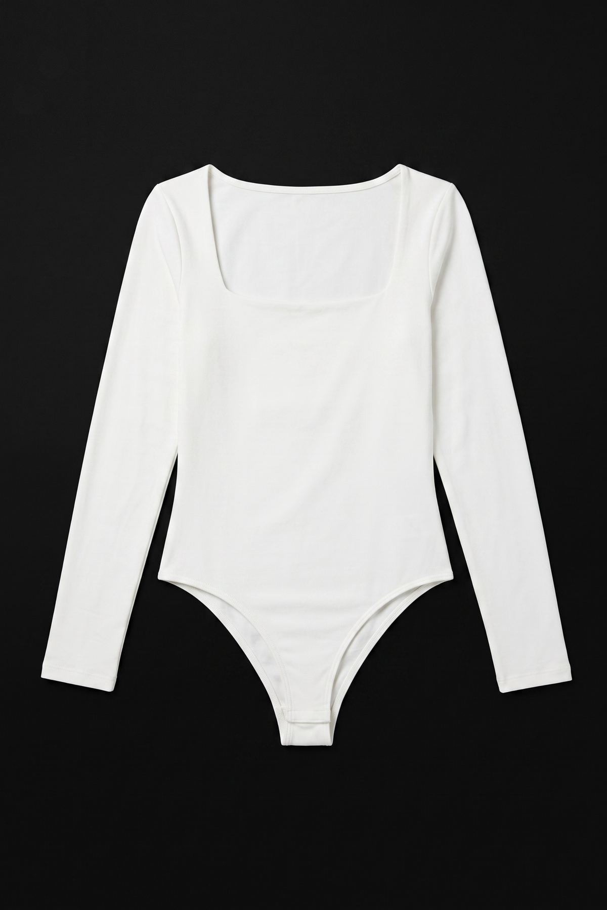 Square Neck Long Sleeve Bodysuit