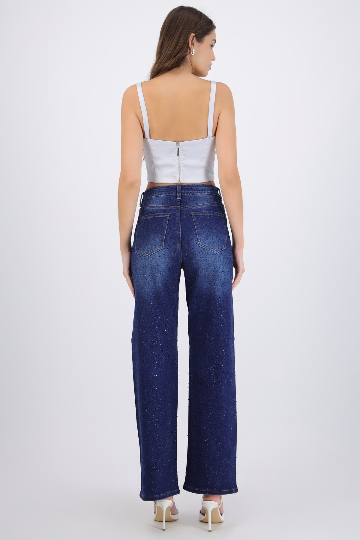 Shiny Straight Jeans
