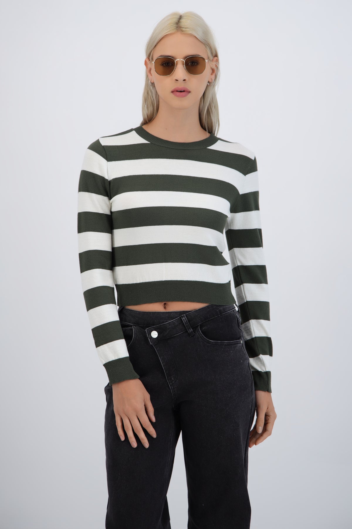 Basic Sweater with Stripes