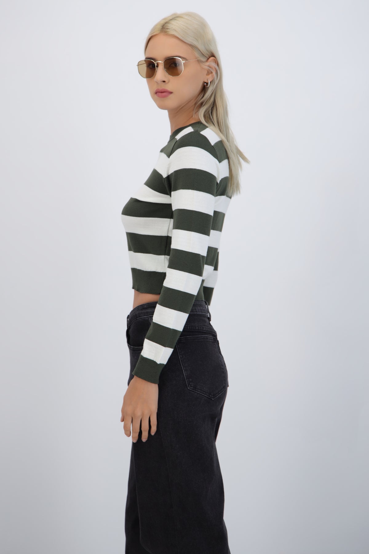 Basic Sweater with Stripes