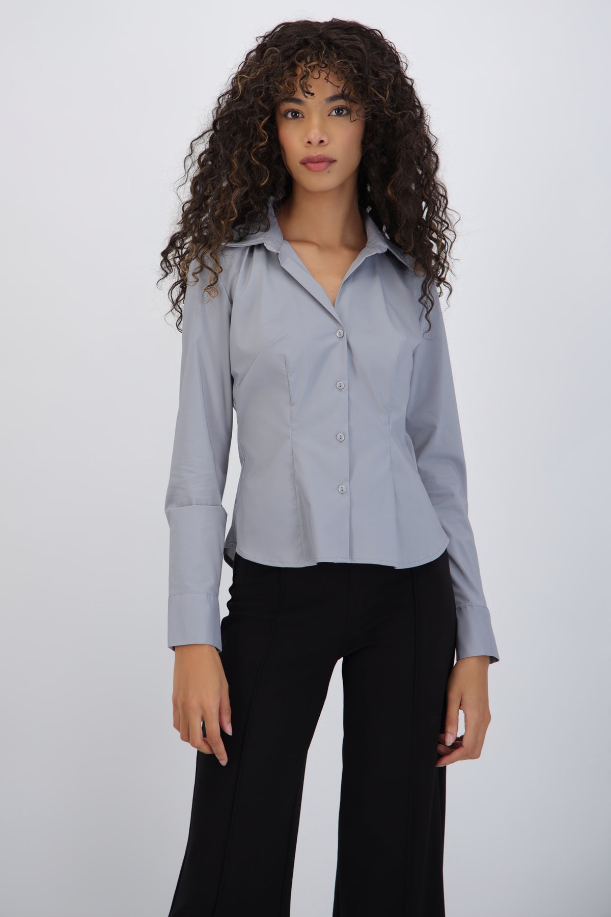 Long Sleeve Cutout Shirt