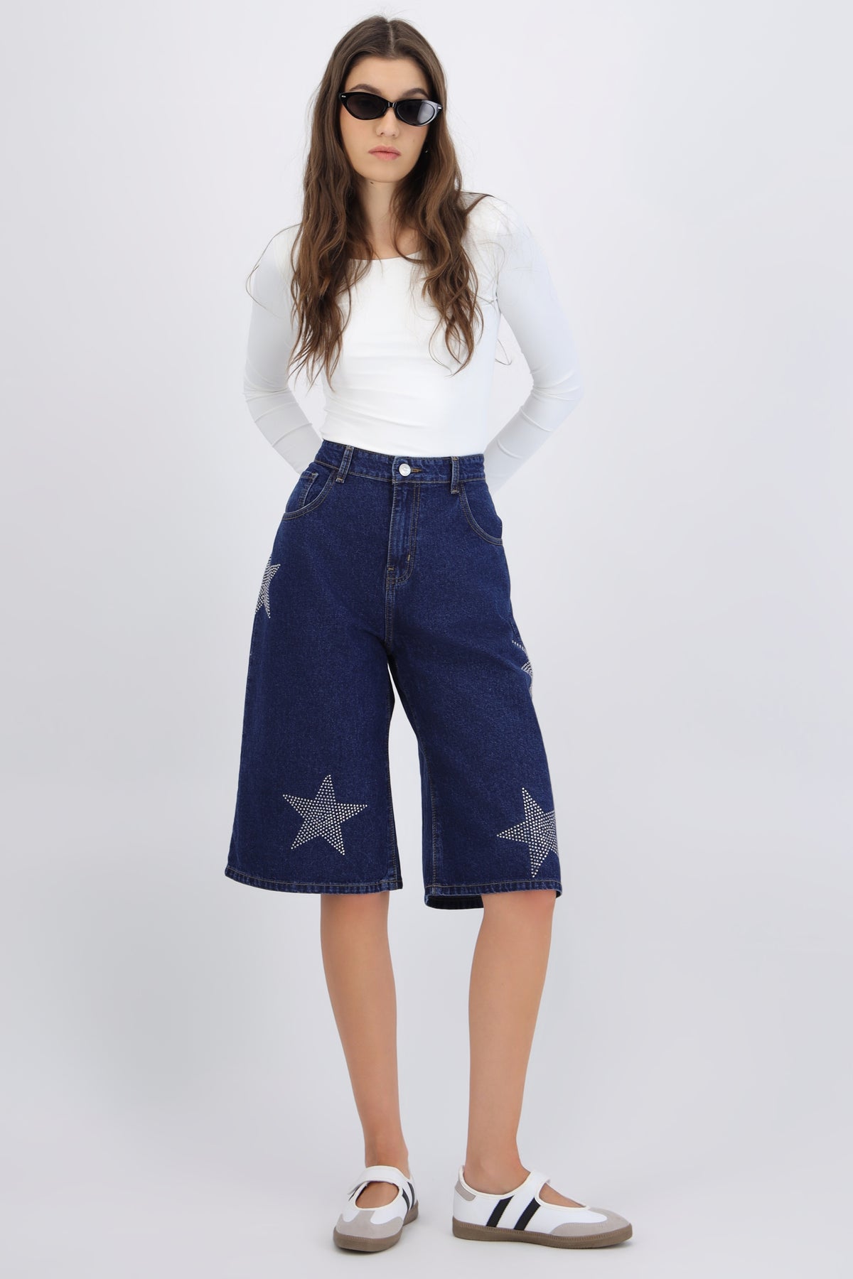 Denim Star Bermuda Shorts