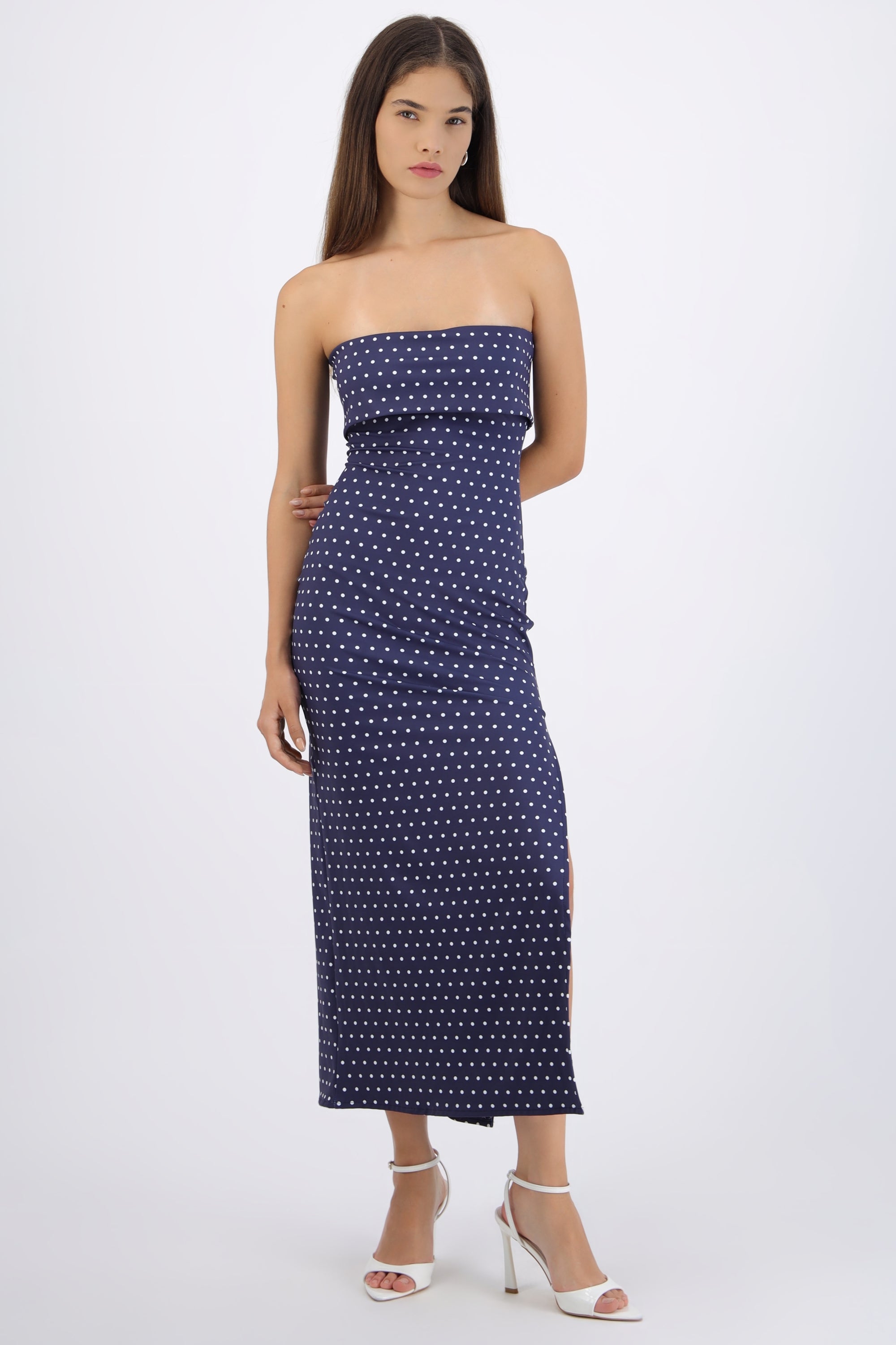 Maxi Polka Dot Dress