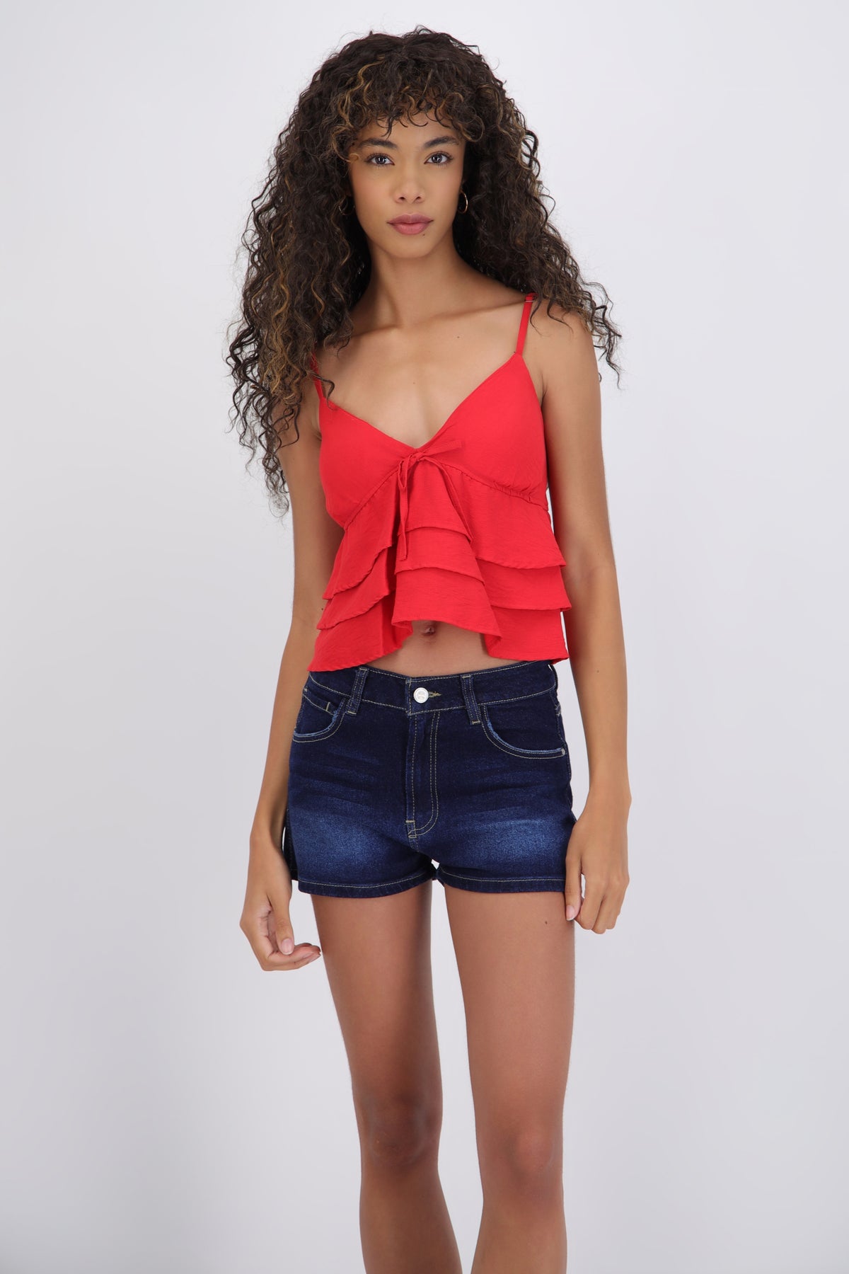Ruffle Strap Top