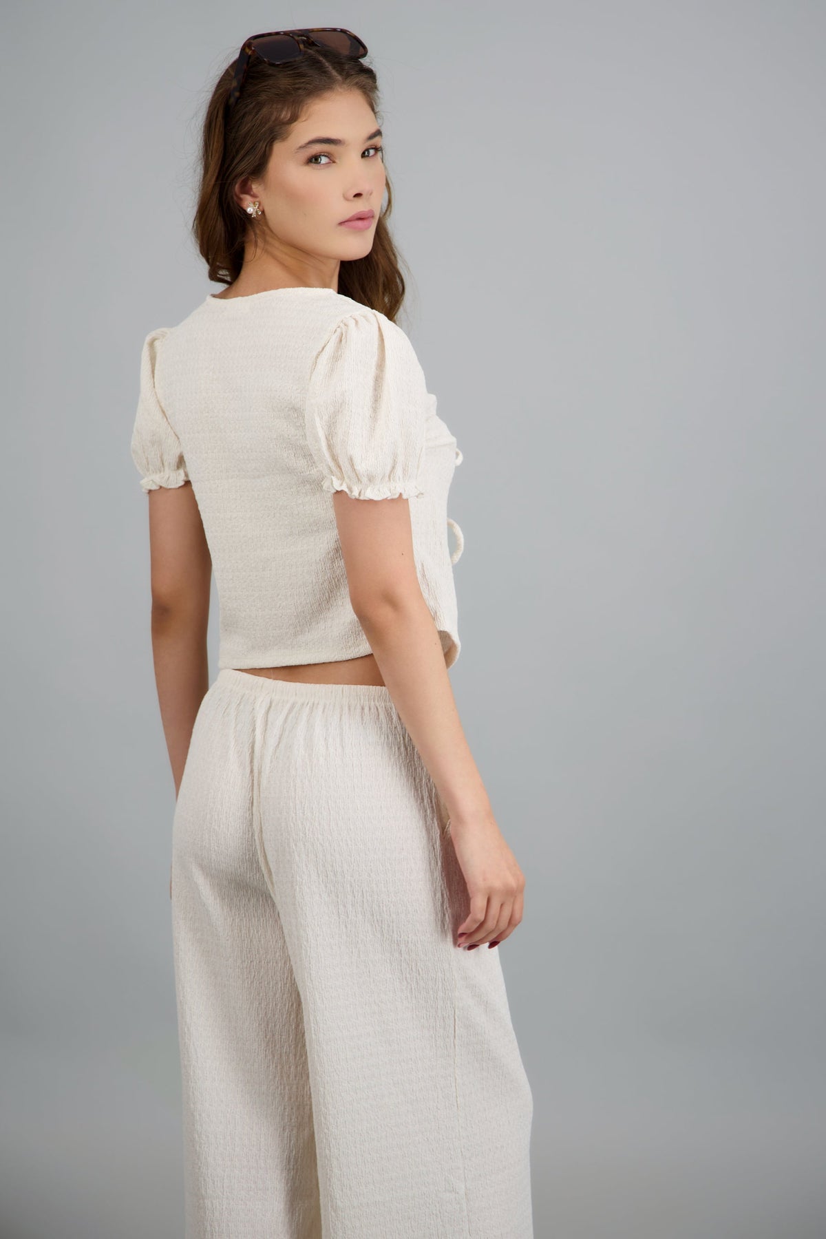 Bubble Sleeve Top