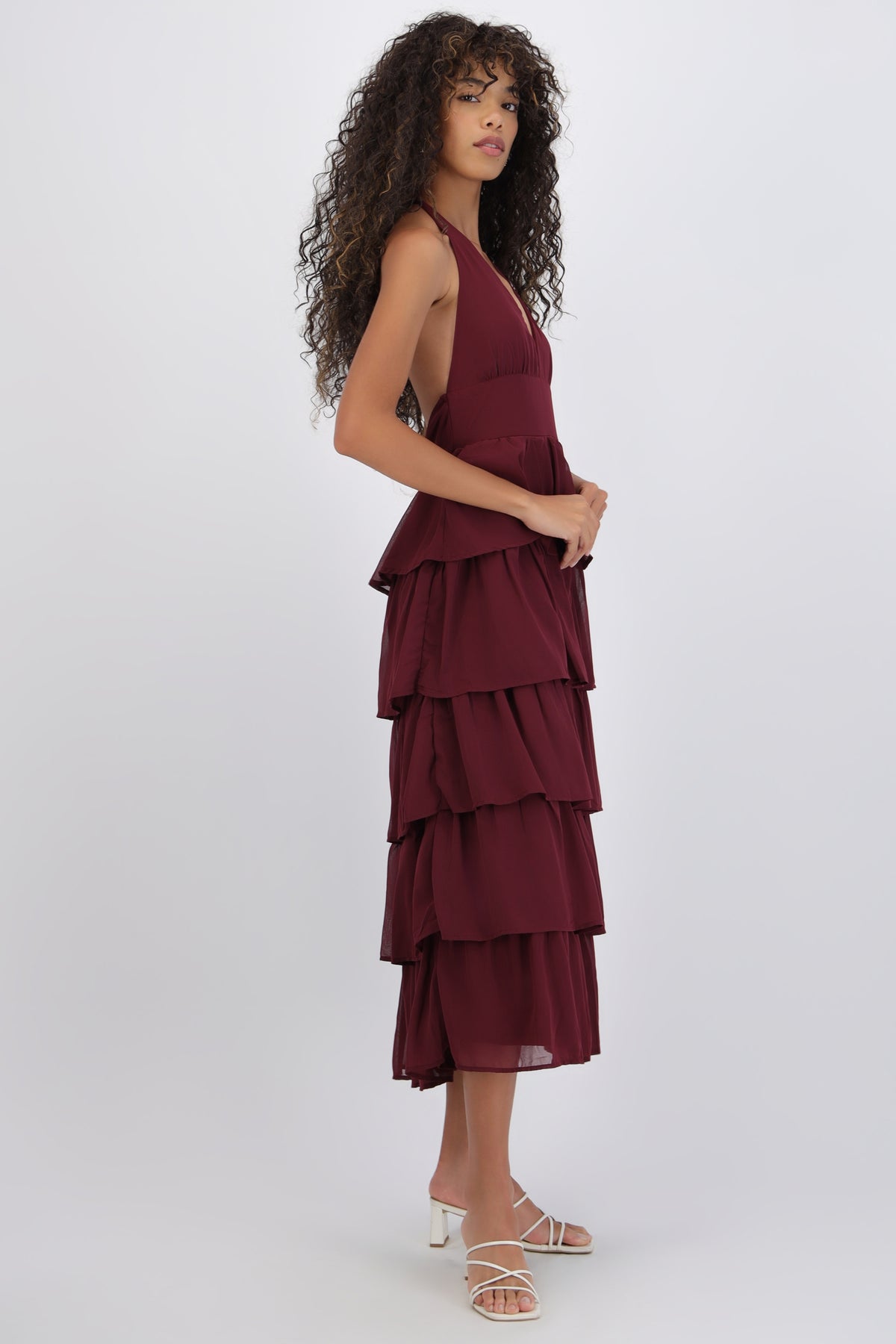 Maxi Dress with Ruffles