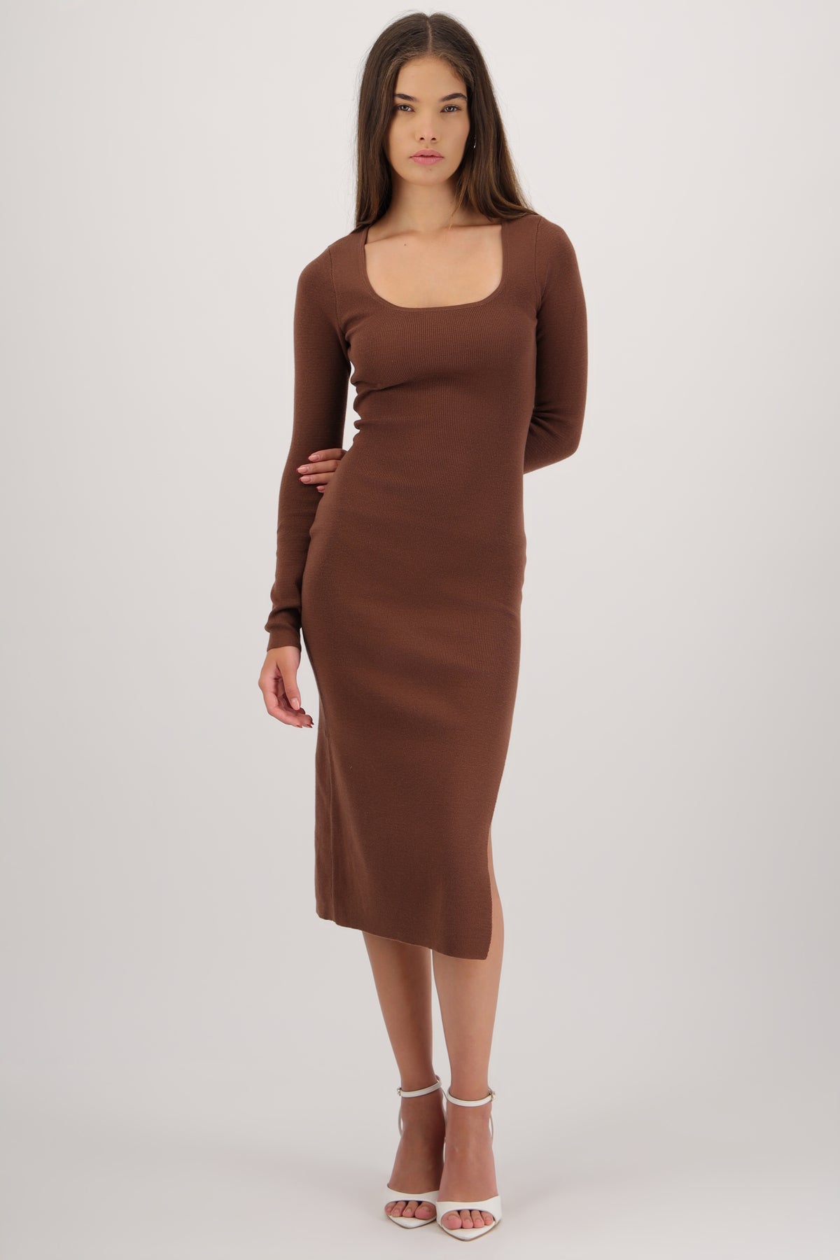 Long Sleeve Knit Dress