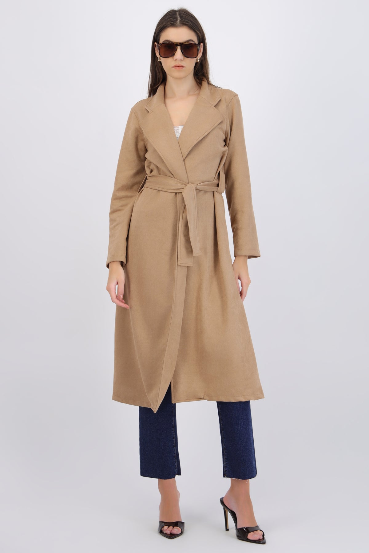Belted Long Coat