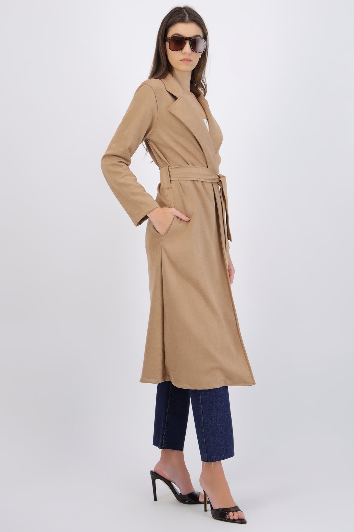 Belted Long Coat