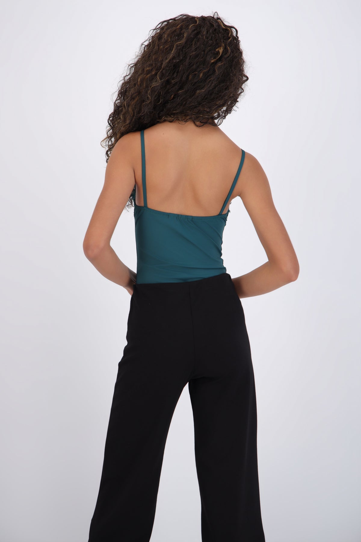 Lace Trim Camisole Bodysuit