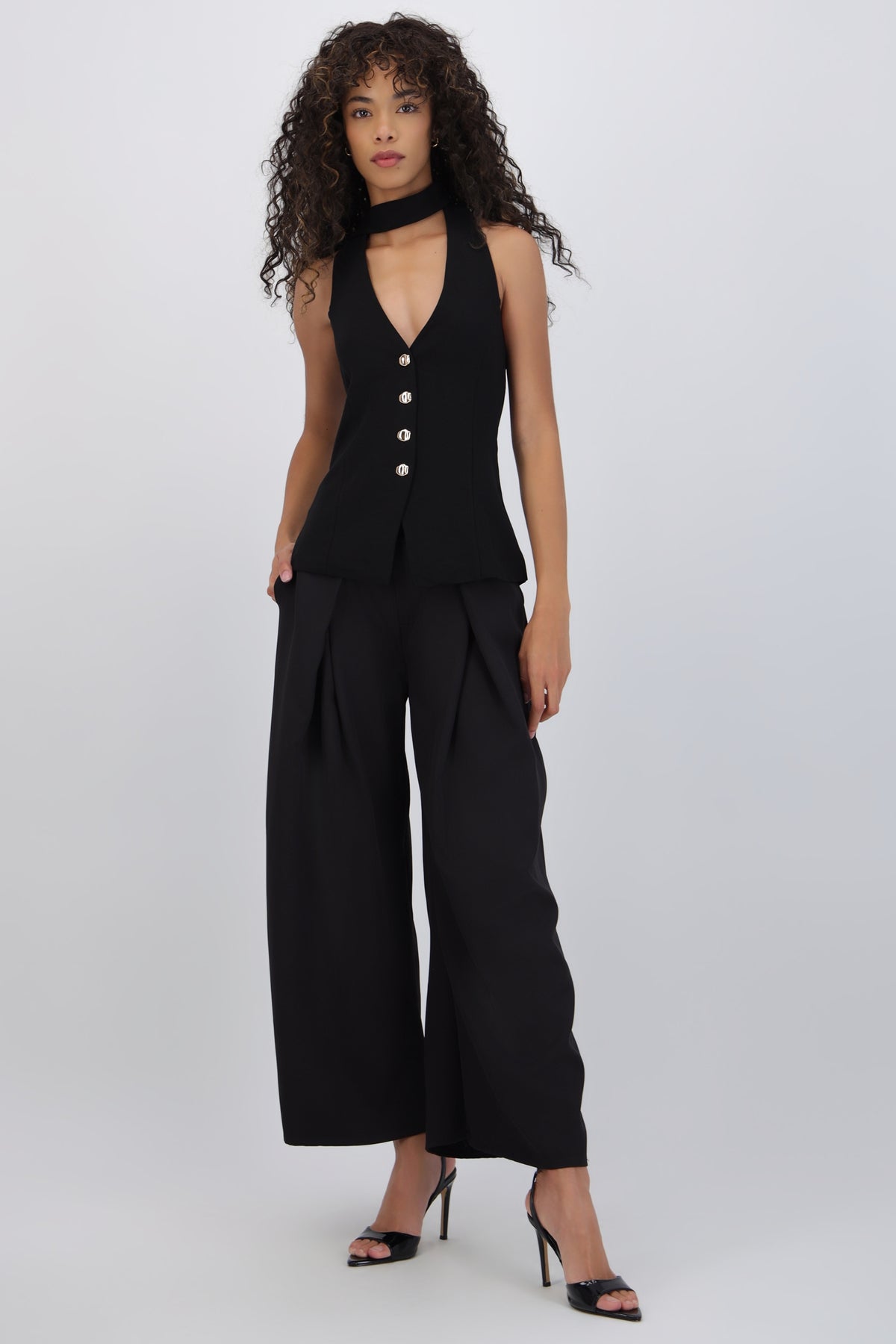 Wide Leg Trousers