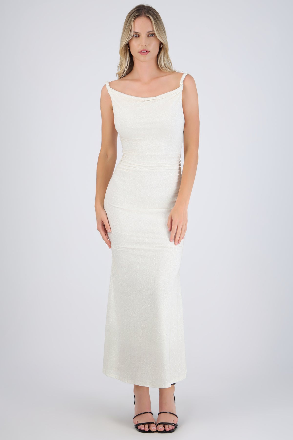 Draped Dress with Sparkles