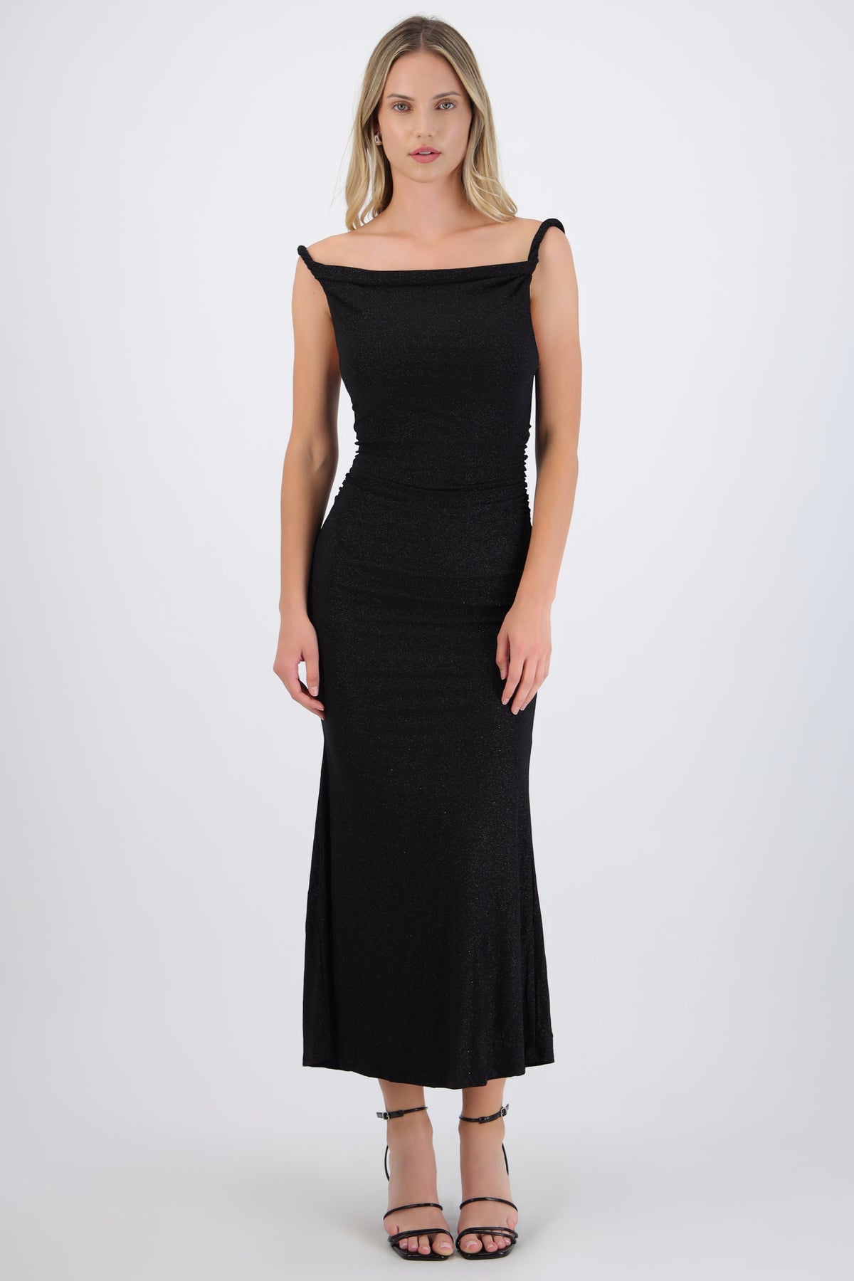 Draped Dress with Sparkles