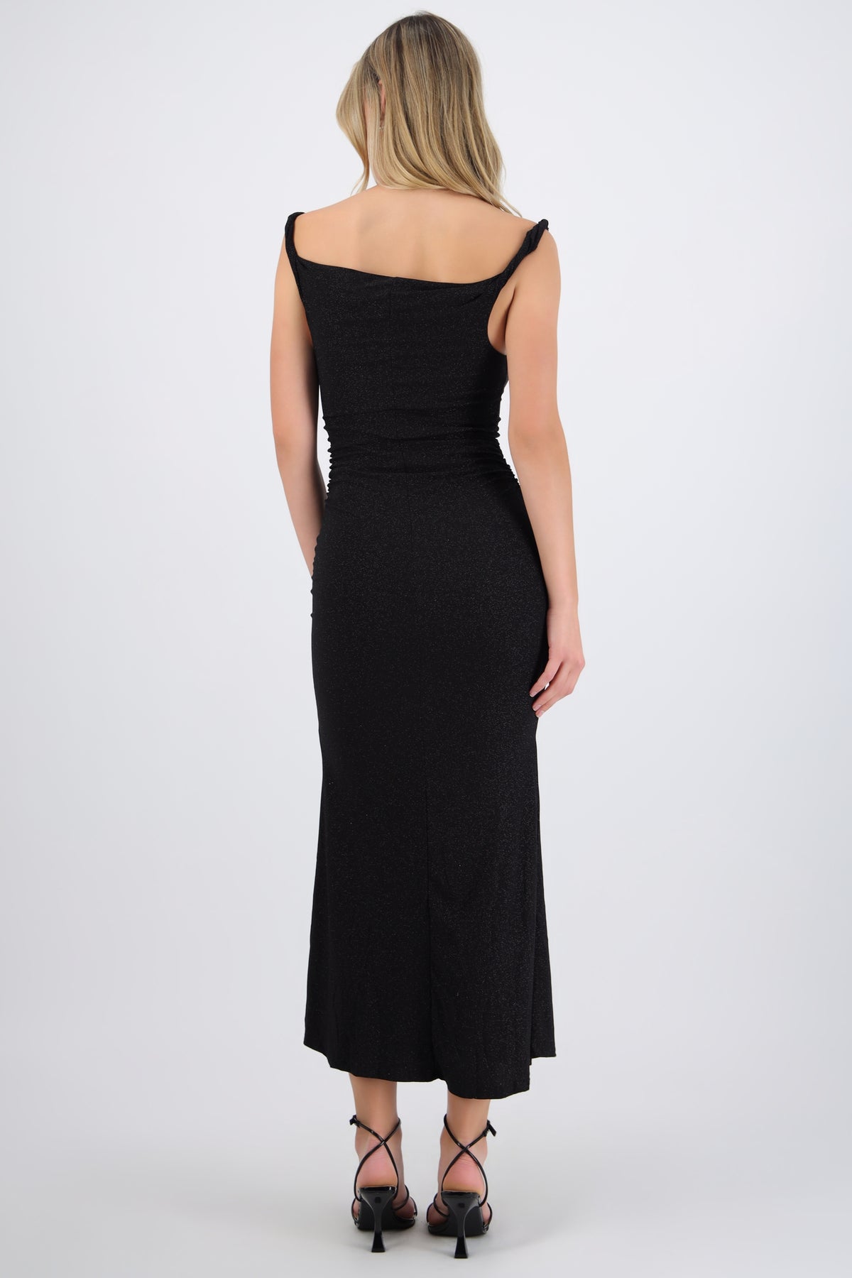 Draped Dress with Sparkles