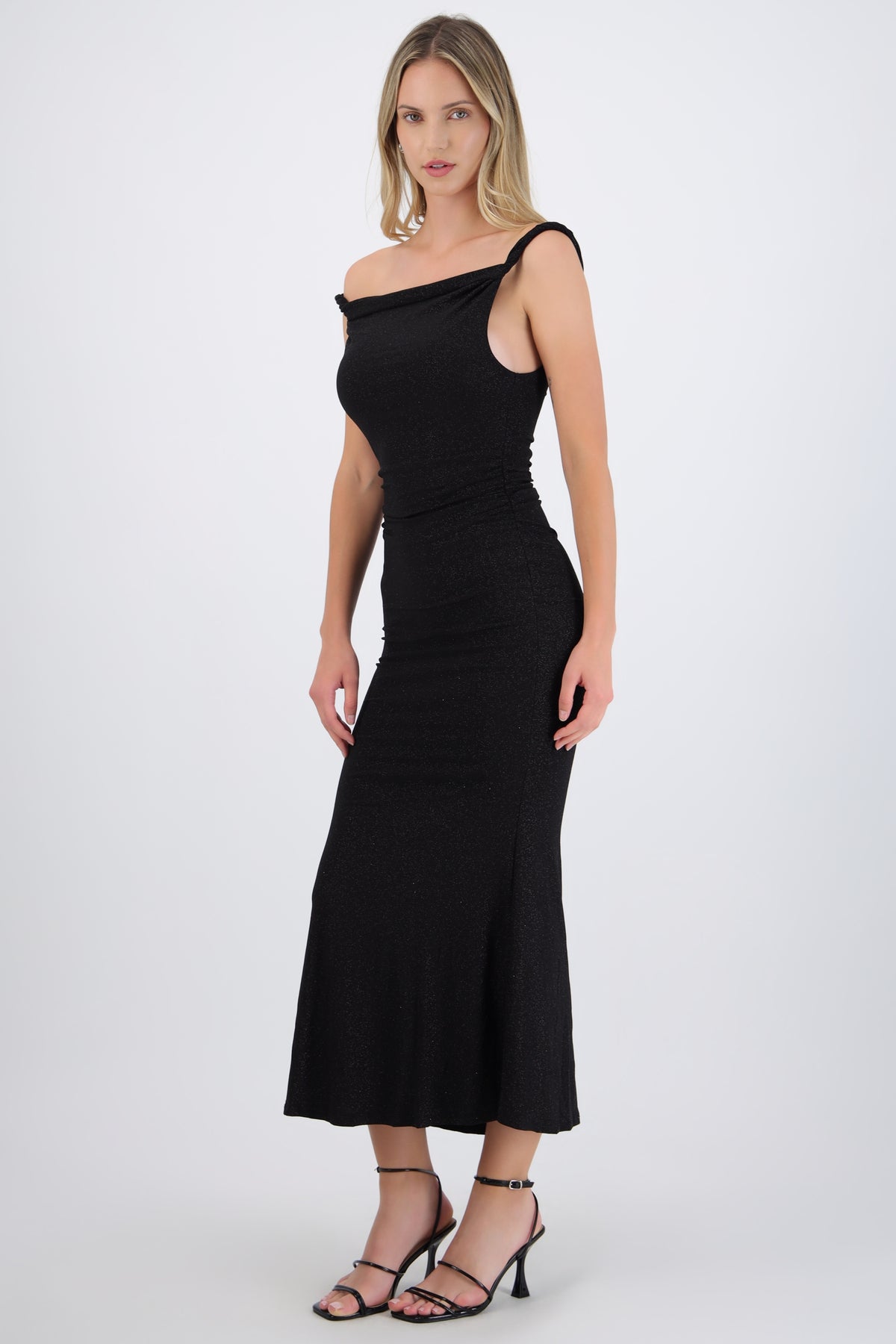 Draped Dress with Sparkles