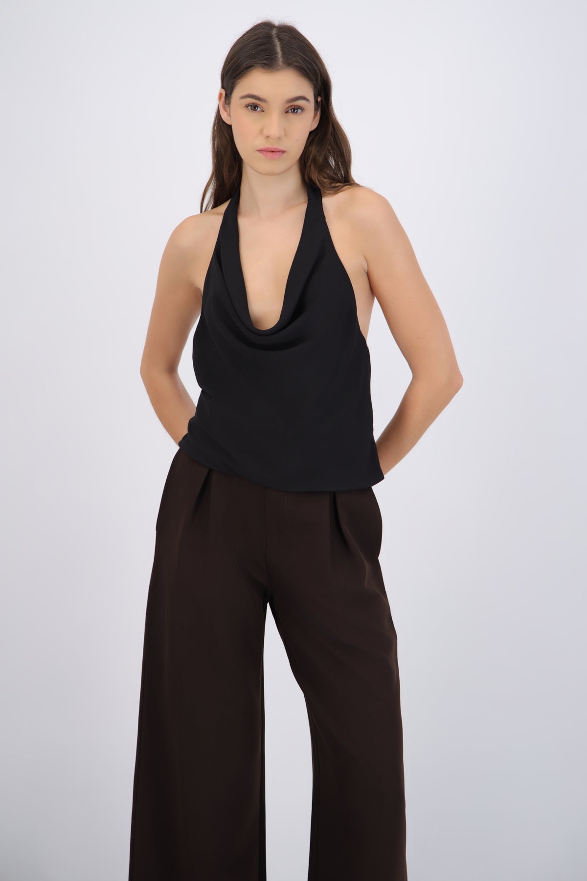 Halter Top with Back Detail
