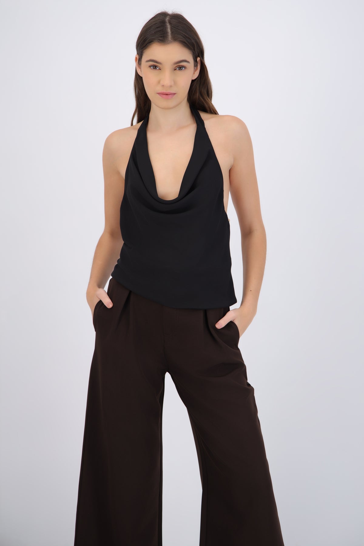 Halter Top with Back Detail