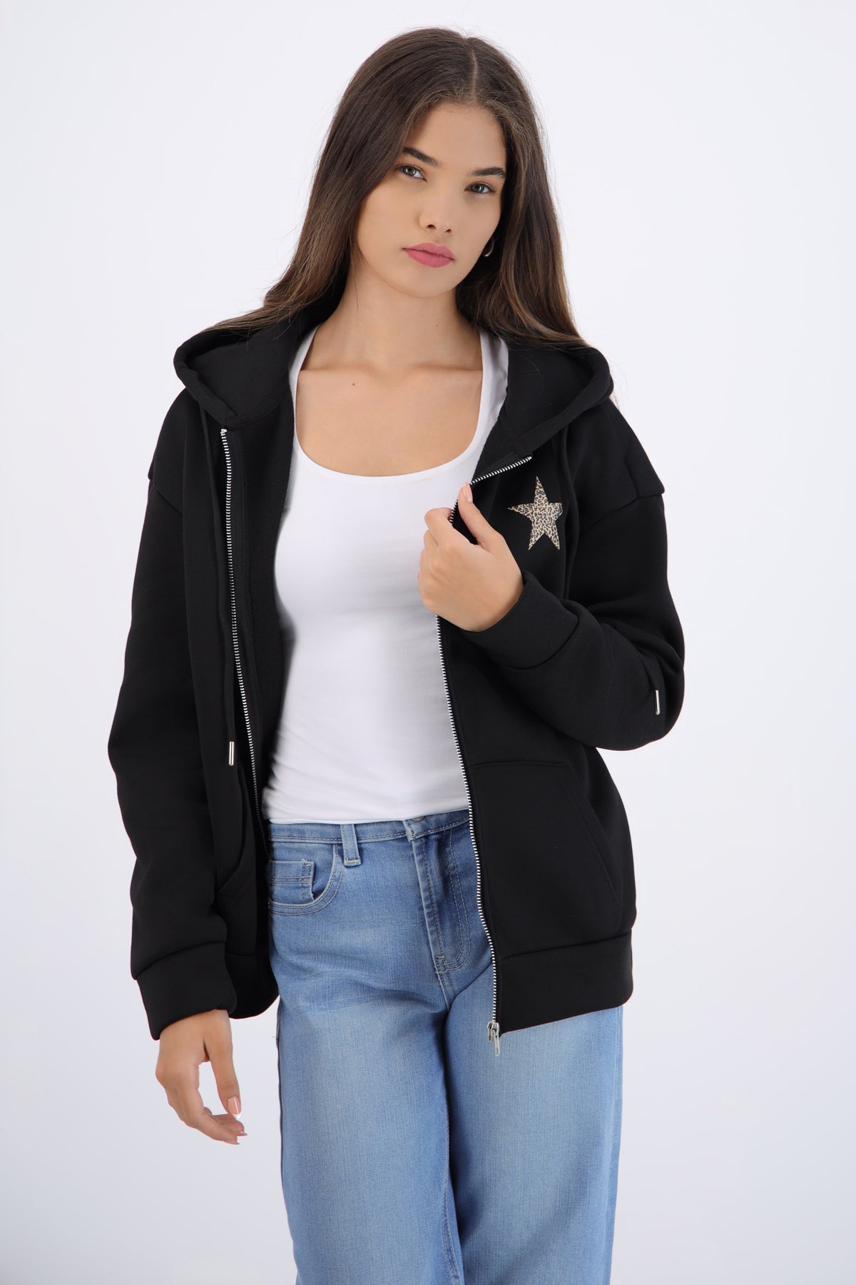 Star Print Animal Jacket