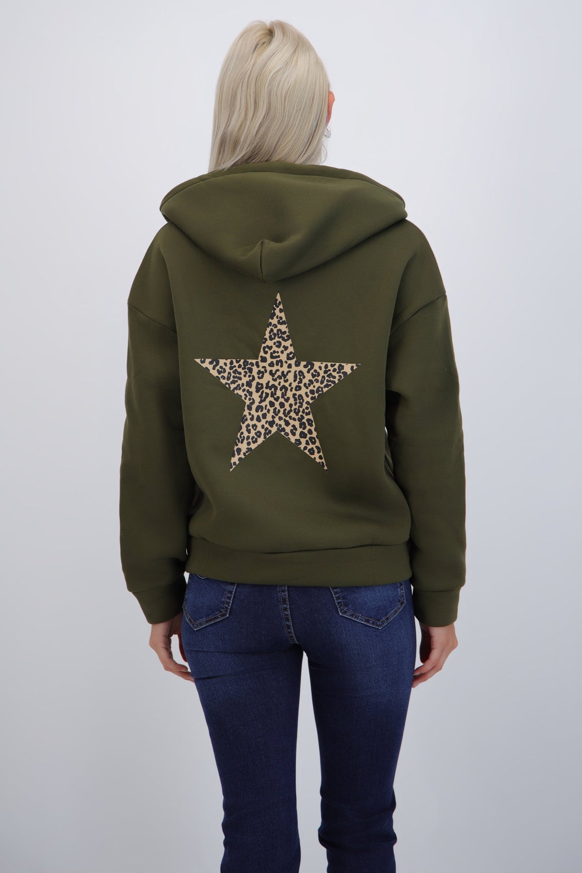 Chamarra estampado estrella animal print