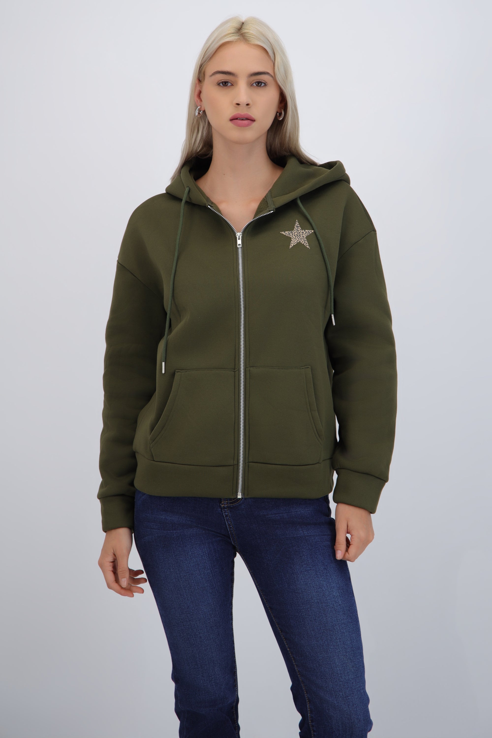 Star Print Animal Jacket