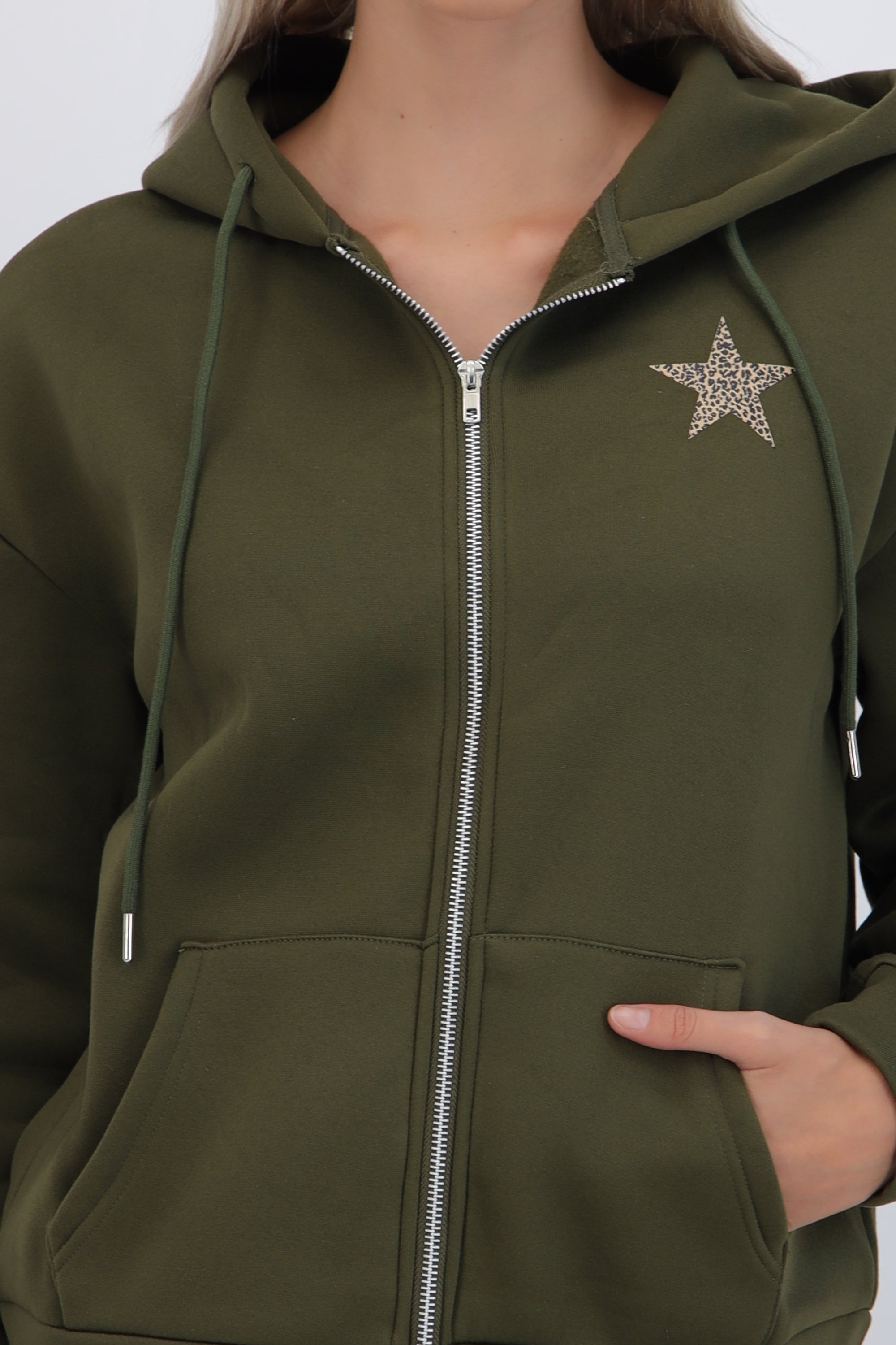 Star Print Animal Jacket