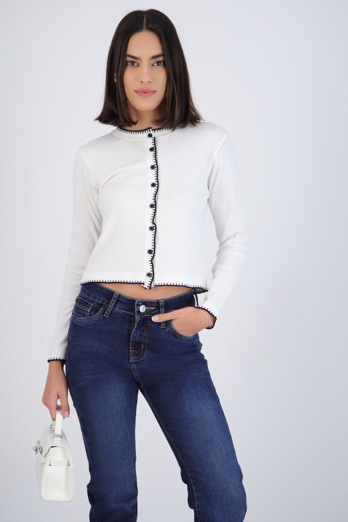 Contrast Cardigan