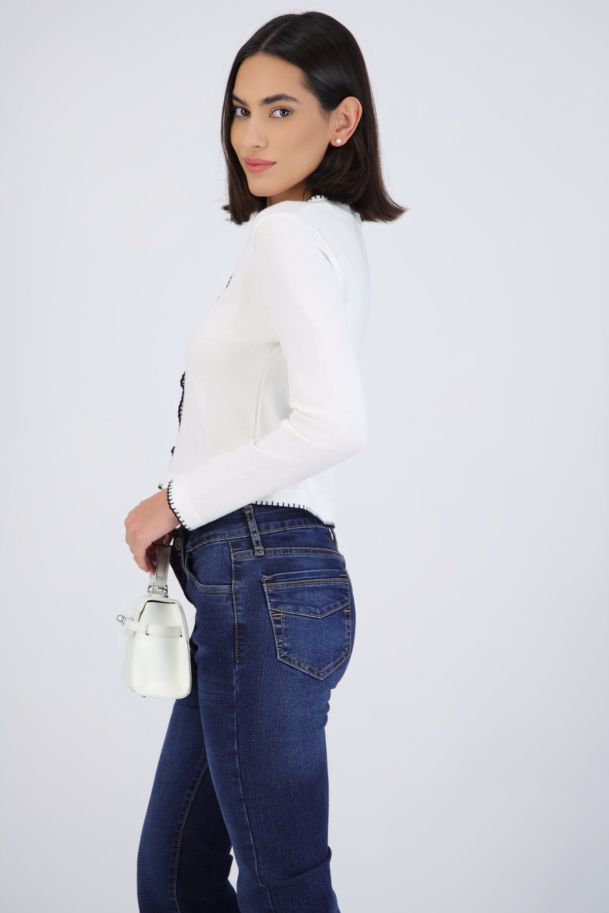 Contrast Cardigan
