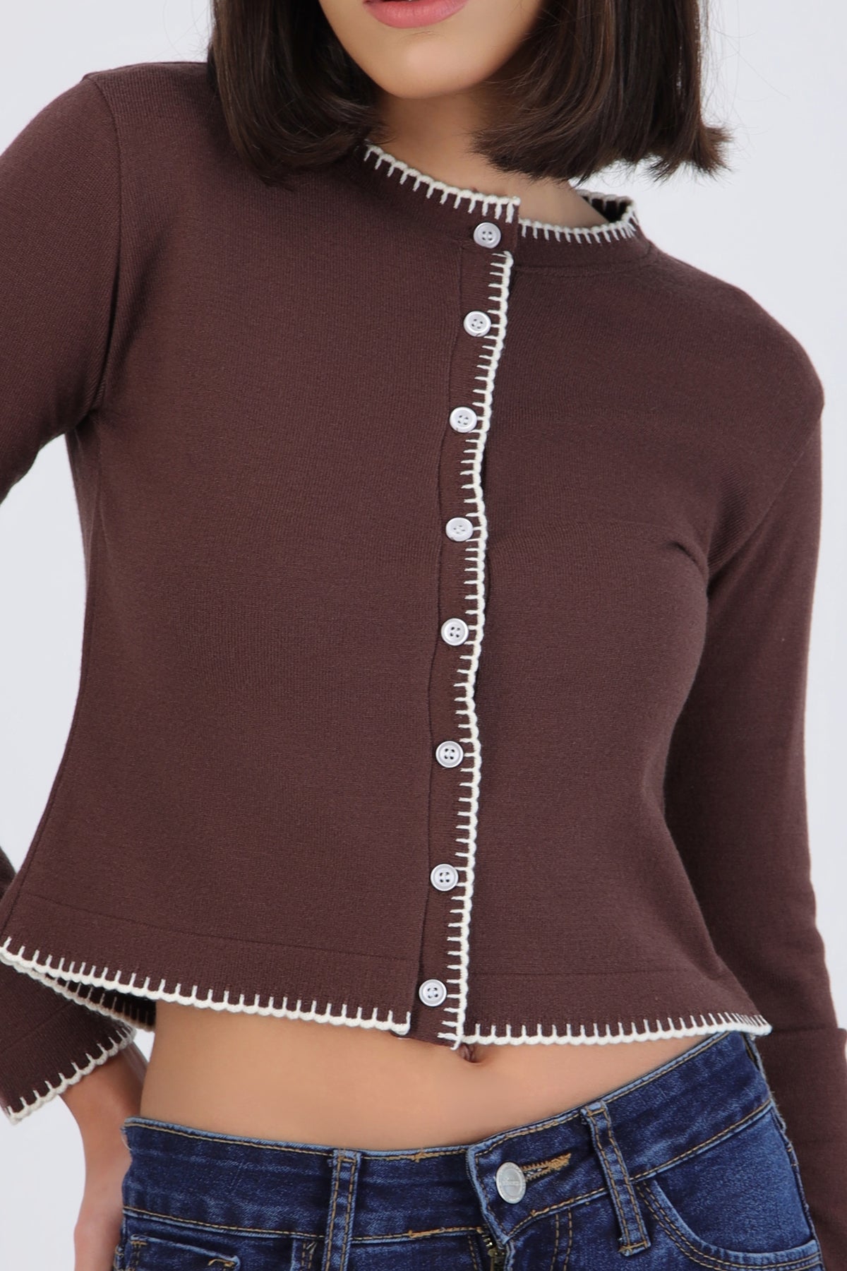 Contrast Cardigan