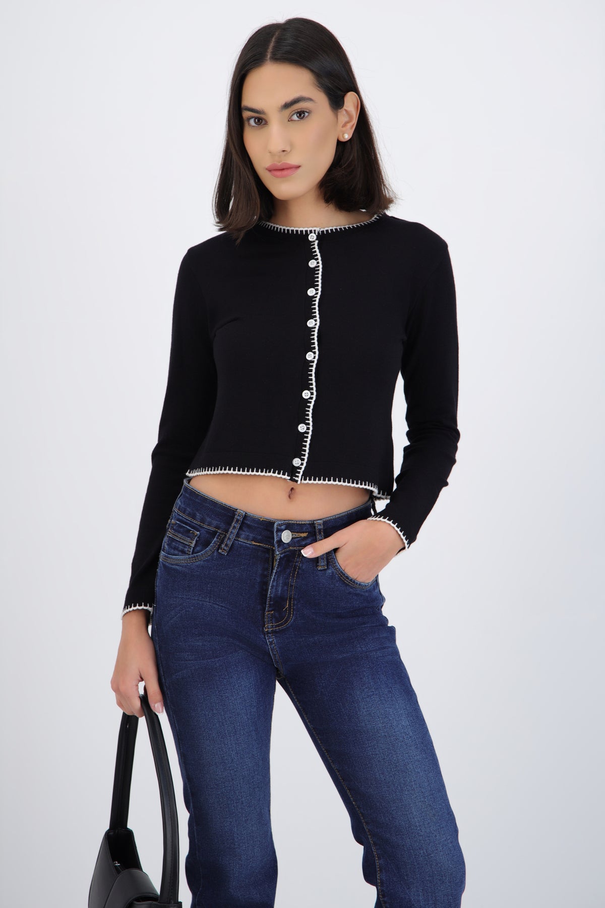 Contrast Cardigan
