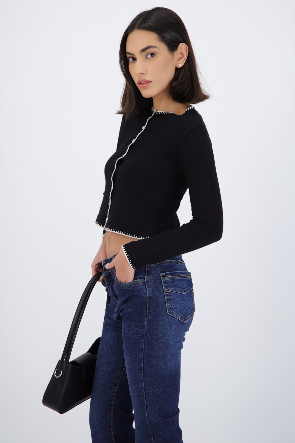 Contrast Cardigan