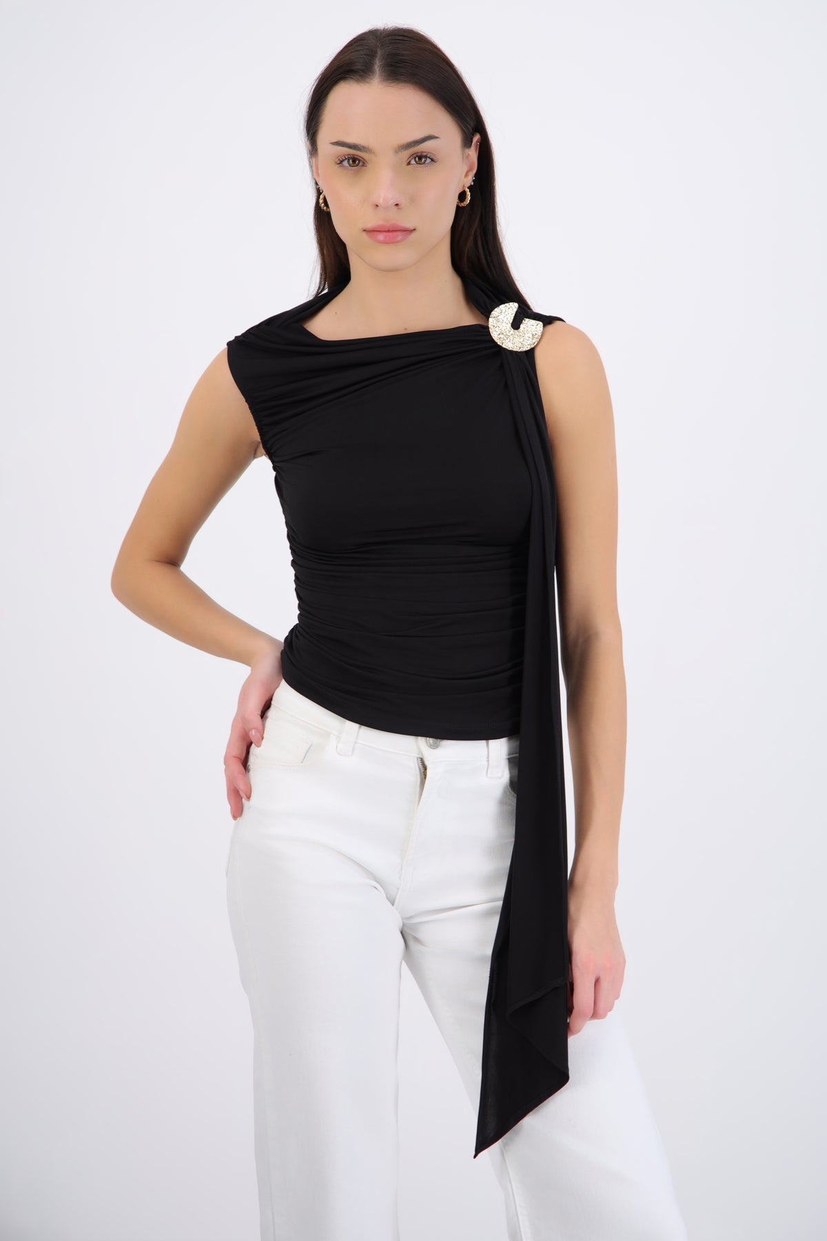 Draped Shoulder Tank