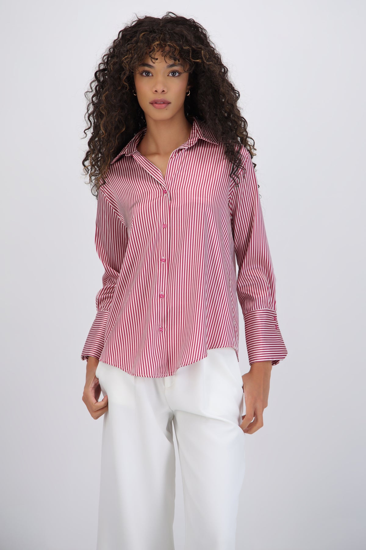 Satin Stripe Blouse