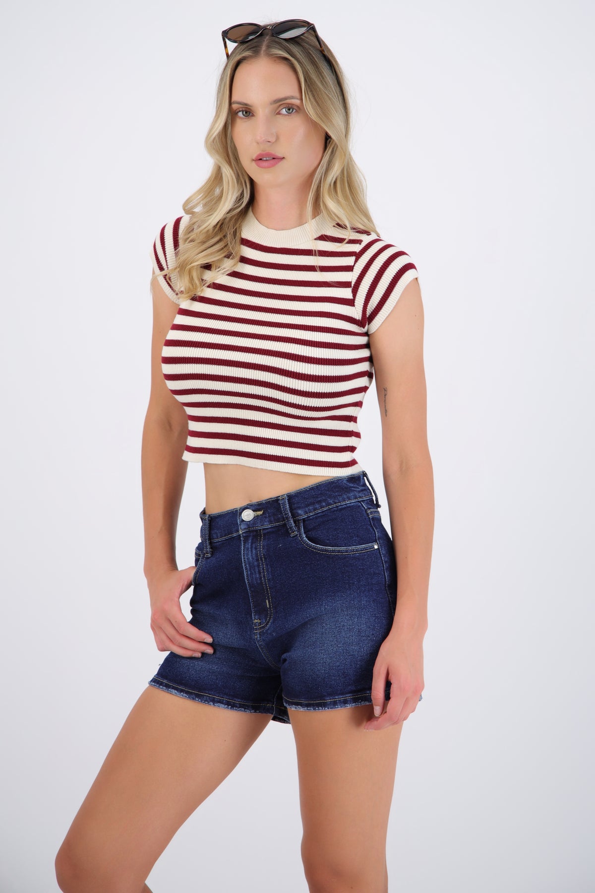 Striped Crop Top