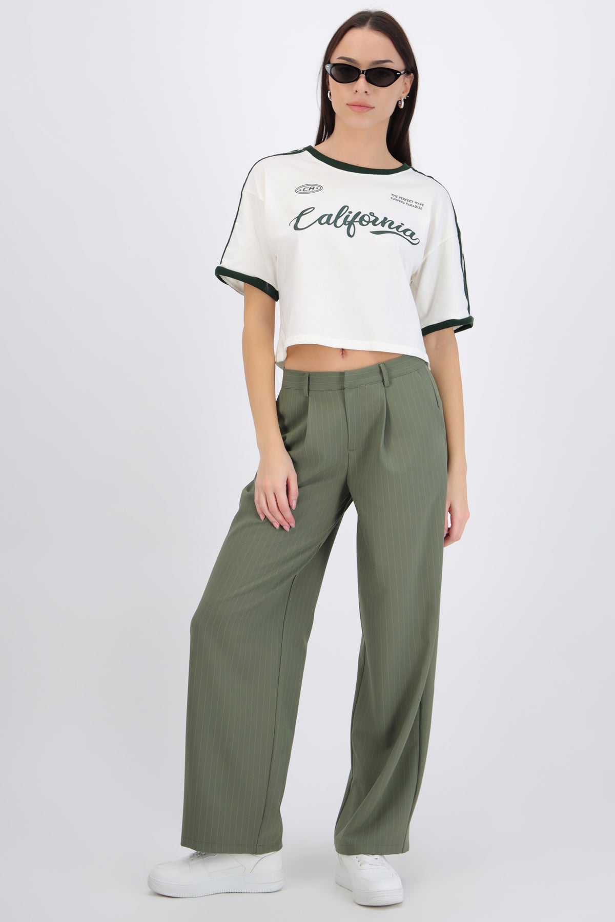 Wide Leg Striped Pants