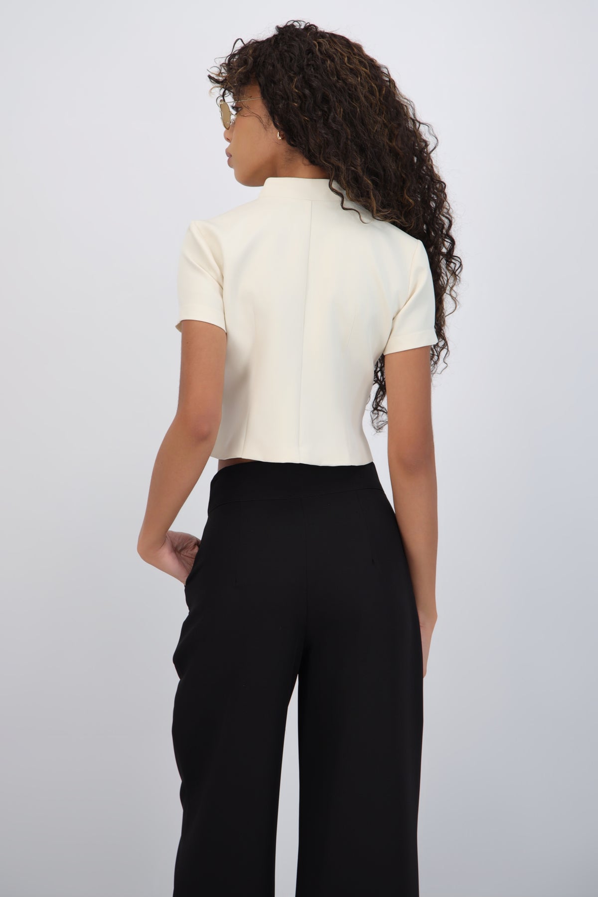 Short Sleeve Top with Unique Details
