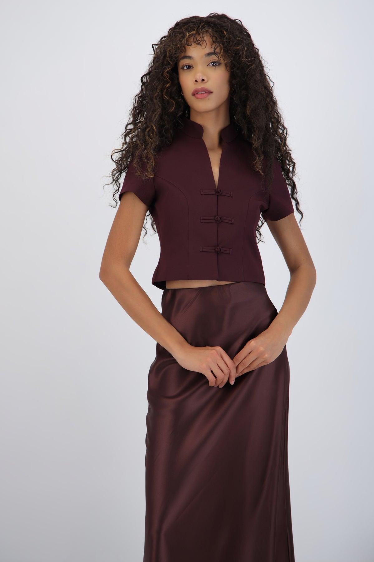 Short Sleeve Top with Unique Details
