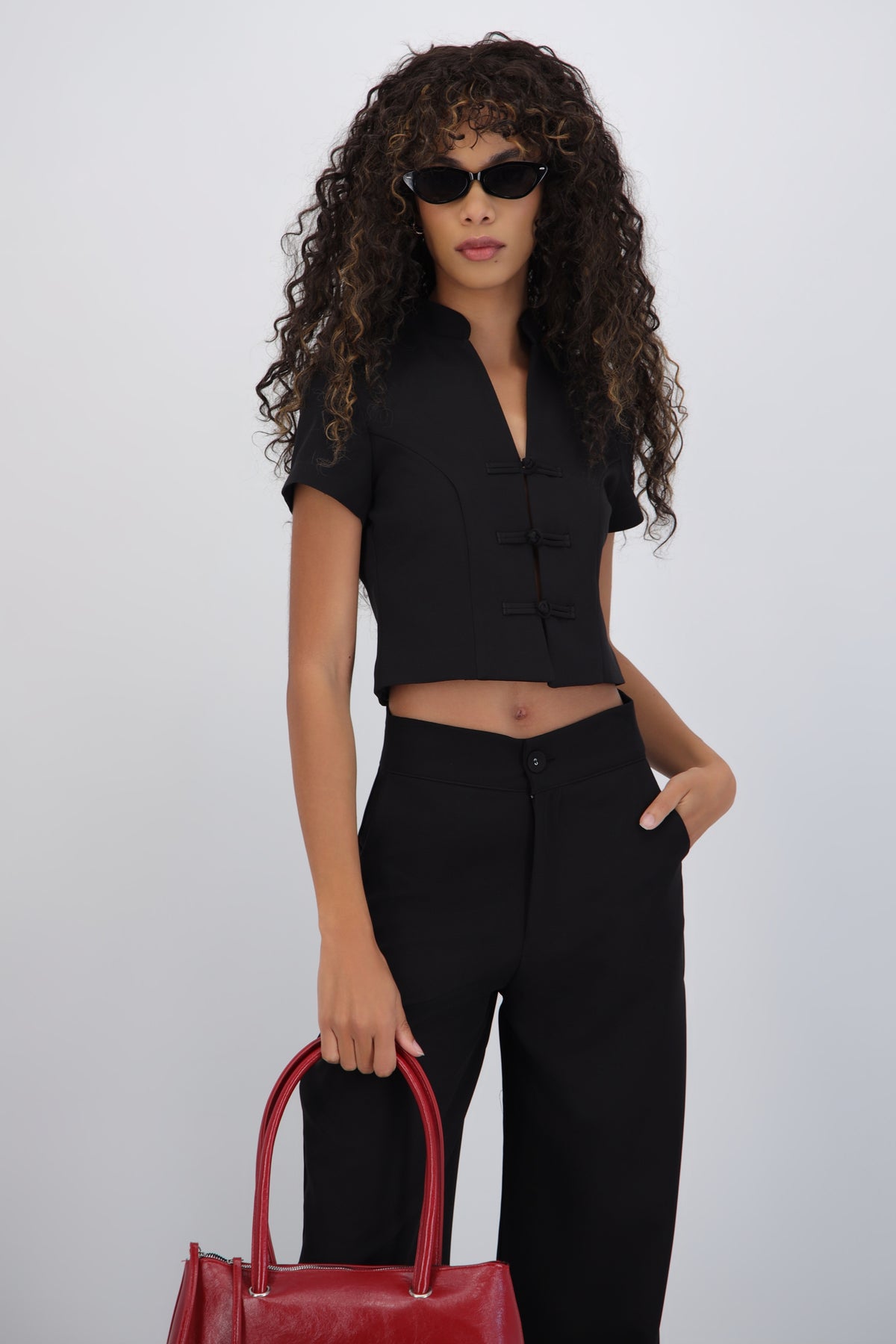 Short Sleeve Top with Unique Details