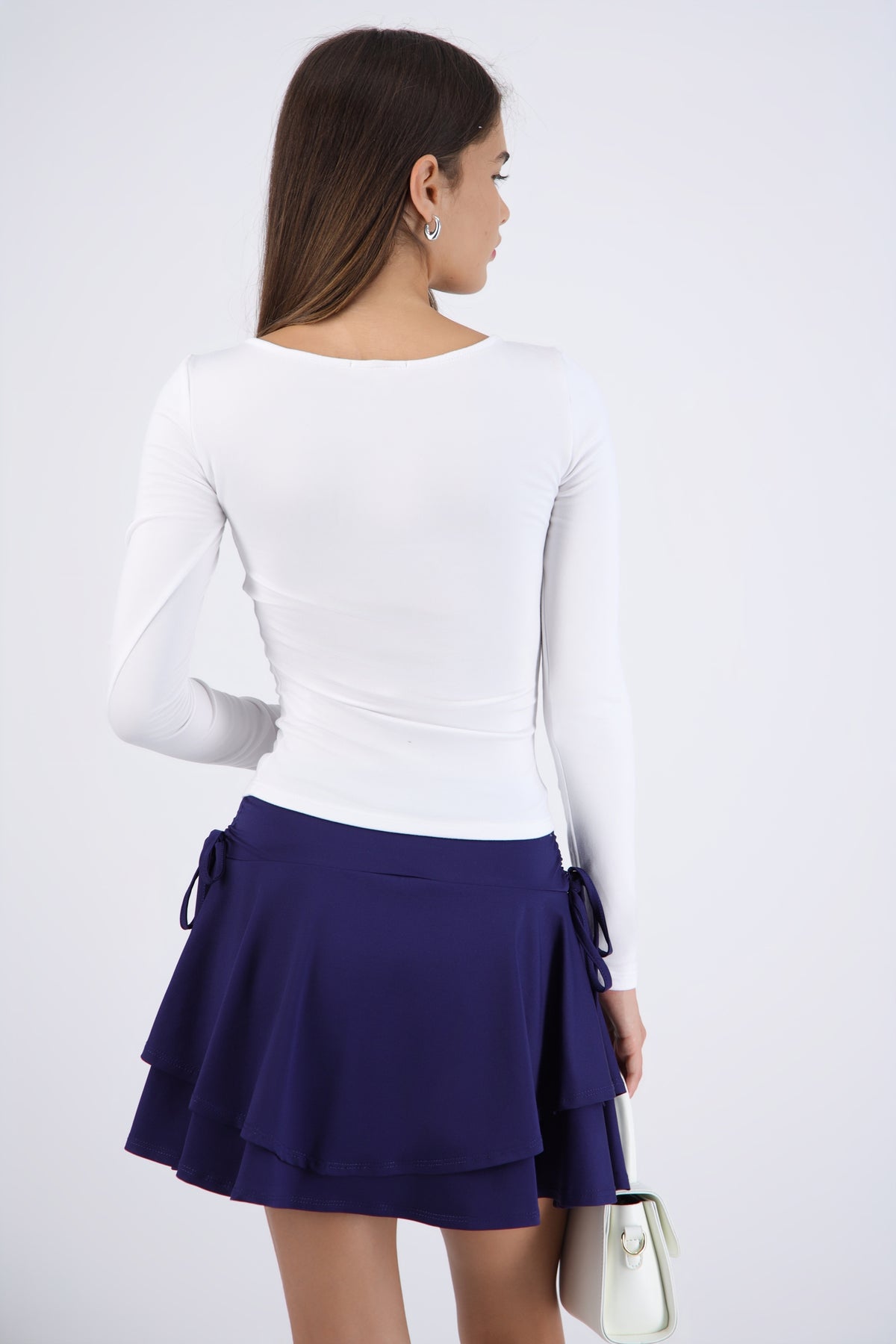 Long Sleeve Boat Neck Top