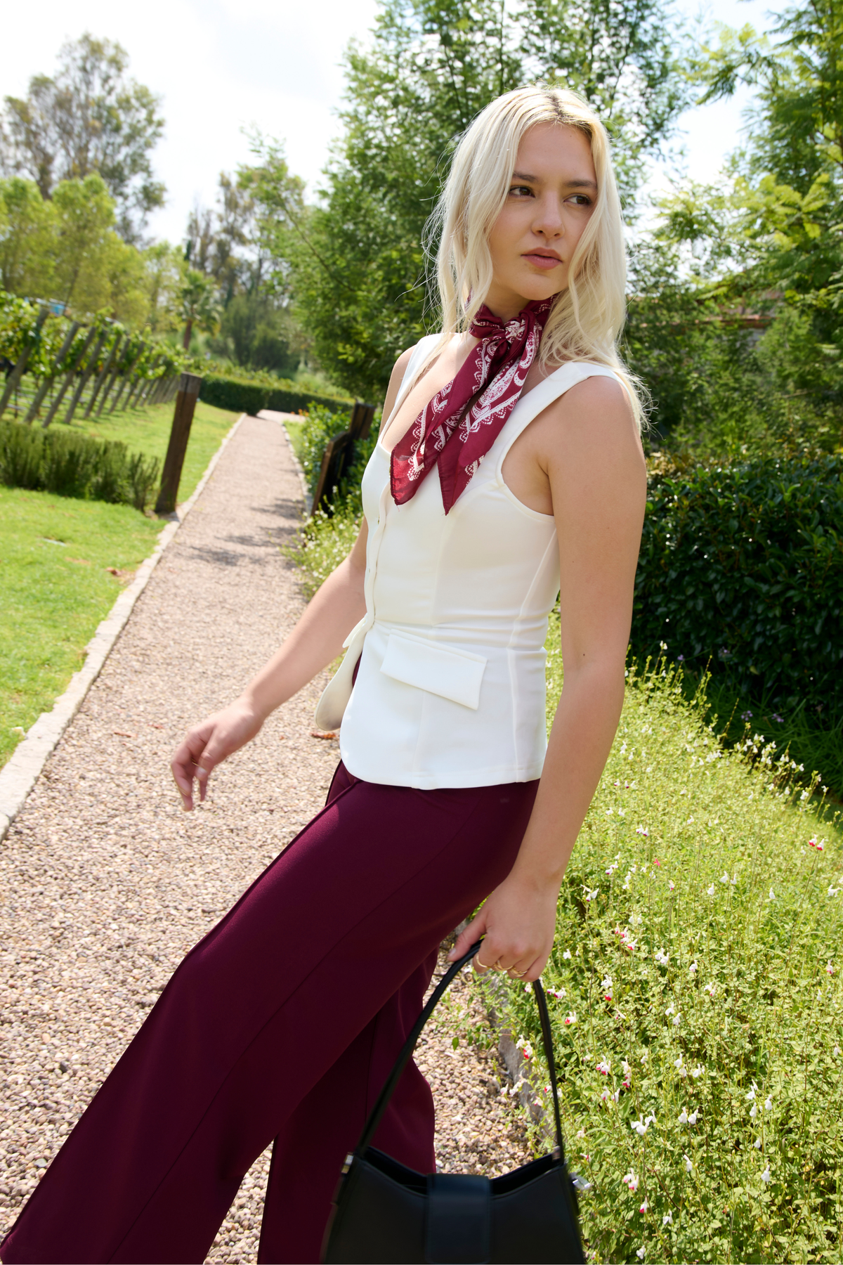 Long Vest with Buttons