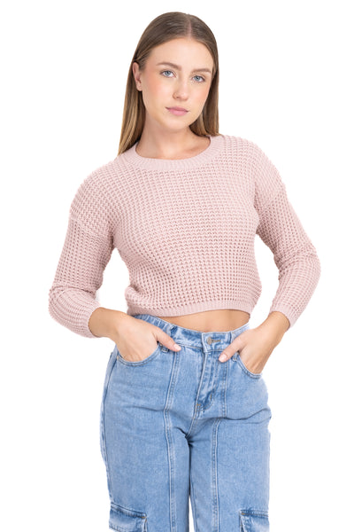 Knitted crop sweater JADE