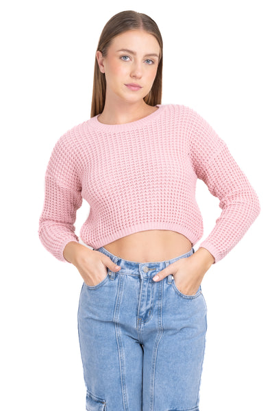 Knitted crop sweater JADE